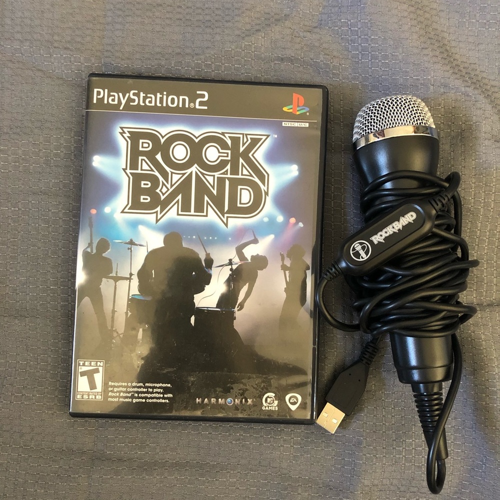Rock Band for PS2 with microphone